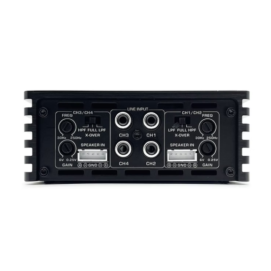 ZAPCO HB 154D II 4-Kanałowy Wzmacniacz Klasy D 4Ω: 4 x 150 watts, 2Ω: 4 x 200 watts